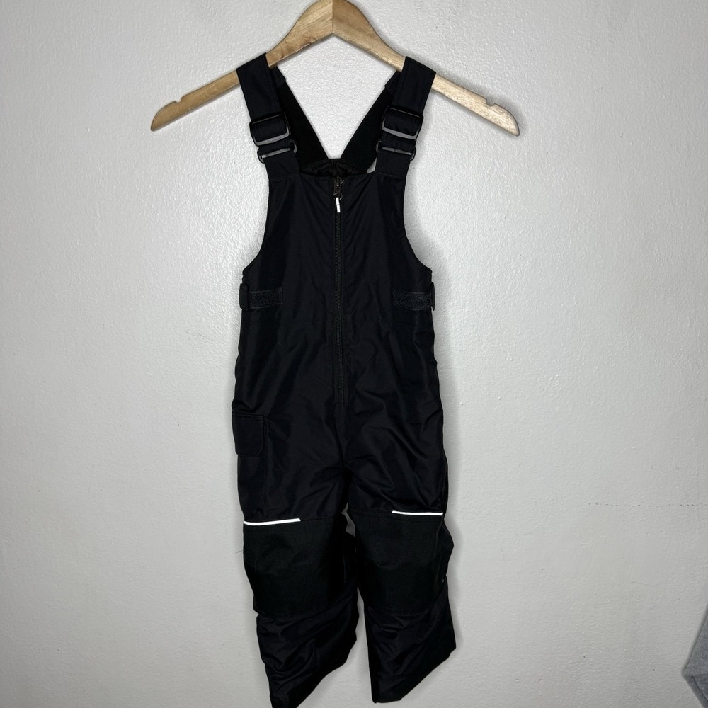Columbia Kids Black Snow Bib‎ Overalls Ski Grow System Kids 3T Winter Bibs Nylon